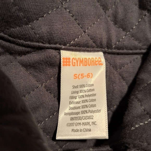 Gymboree girls size 5/6 Outlet gray zip up lightweight jacket - Picture 2 of 3